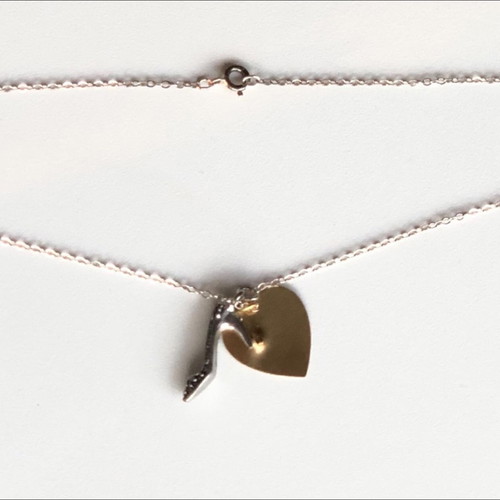 Heart & Shoe necklace new from Precious Weapons By Fetty