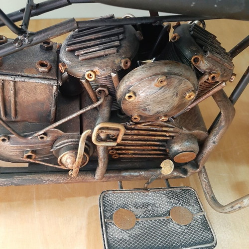 Metal Chopper Style Handmade Motorcycle 55cm used