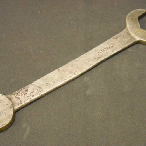 Antique key by "R.P & Co LTD" used, large size 40.5cm