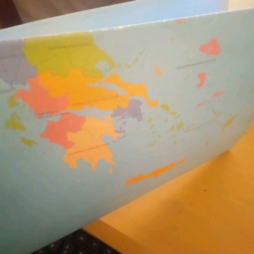 Large Greece map like new