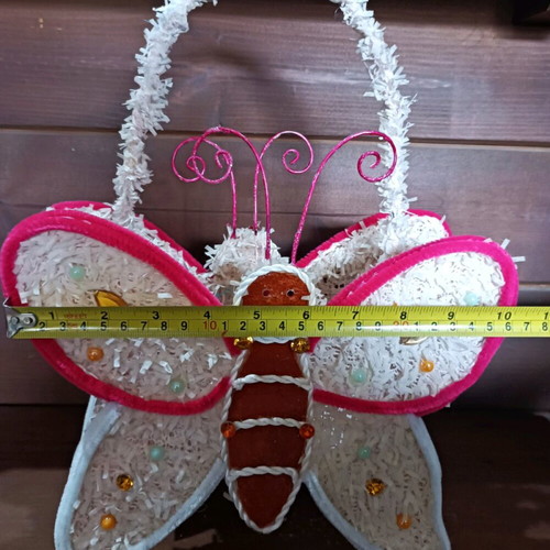 Vintage butterfly basket new