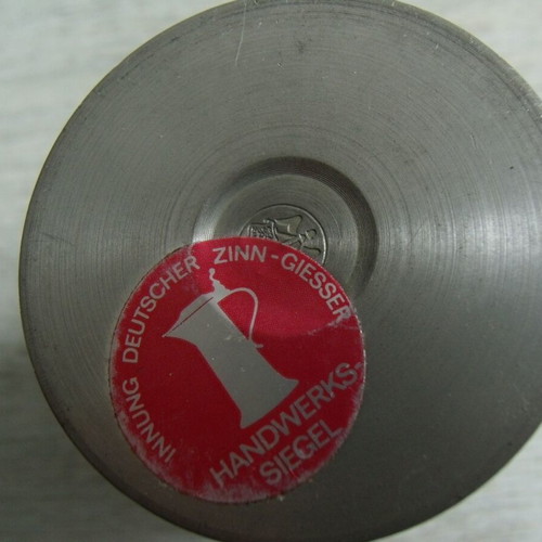Old metal pewter cup zinn used with embossed ornaments