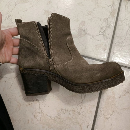 Lumberjack women's boots used, brown cigar, size 37, suede