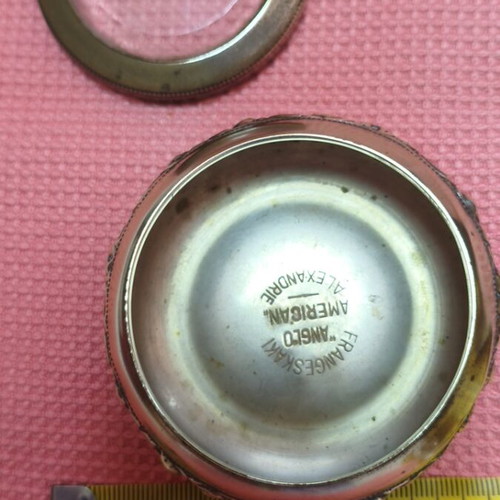 Vintage collectible powder compact, like new, Alexandria Egypt 1920-1950