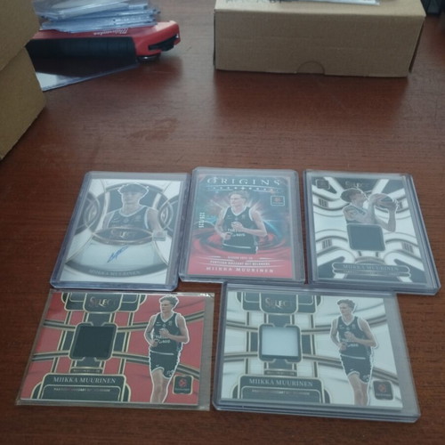 Panini Euroleague Miikka Muurinen basketball card lot