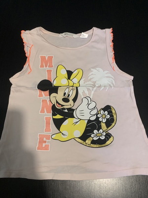H&M μπλουζάκι Minnie σαν καινούργιο, ροζ, μέγεθος 122/128 εκ