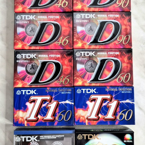 Audio cassettes new, sealed pack of 10