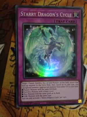 Starry Dragon's Cycle μεταχειρισμένη Normal Trap κάρτα Yugioh