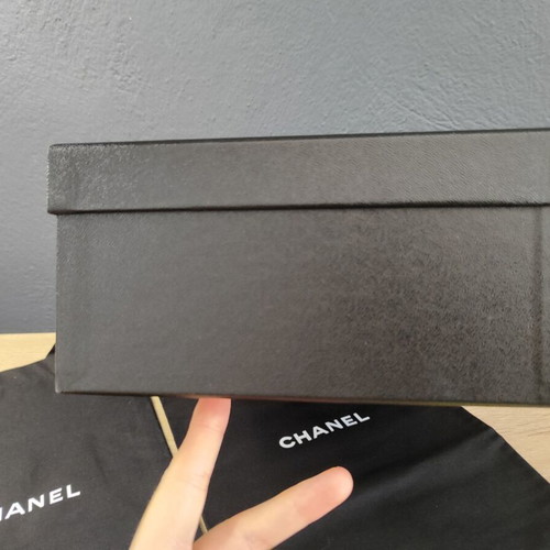 Chanel dustbags and empty shoebox used, protective storage cases