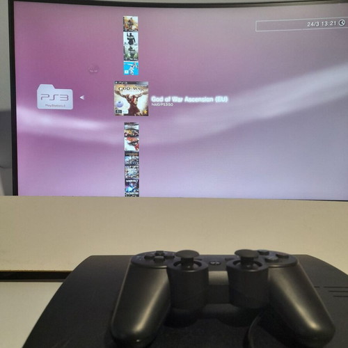 PlayStation 3 Slim 500GB SSHD upgraded with many games