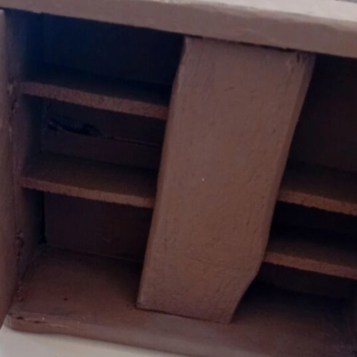 Handmade vintage cabinet from old wood like new