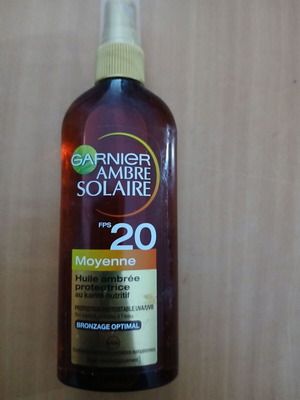 Garnier sunscreen oil SPF 20 new 150ml
