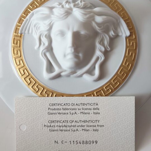 Rosenthal x Versace Gorgona porcelain bonbonniere box with lid