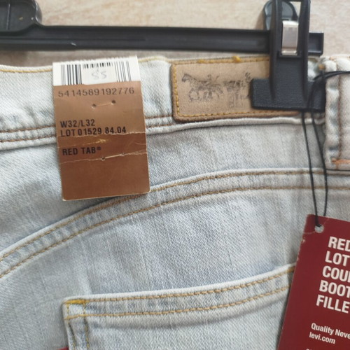 Levi's jeans new, low rise bootcut, blue turquoise