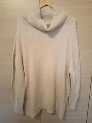 Pink Woman women's sweater used, beige, size L