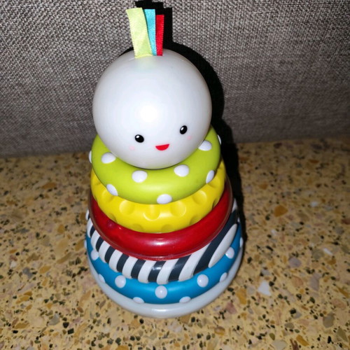 Little Senses stacking rings toy used, light-up baby toy