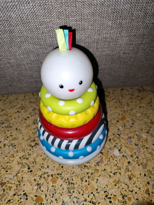 Little Senses stacking rings toy used, light-up baby toy