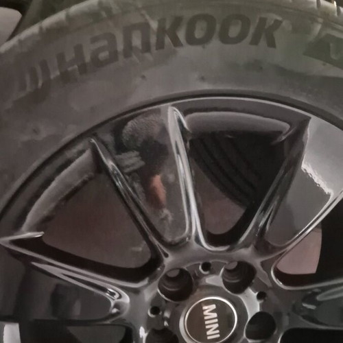 Mini 17" genuine black rims with Hankook Ventus tires like new