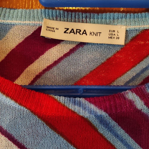 Zara knitted blouse new, thin, summer, blue