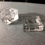 Glass jar with lid container for acrylic liquid