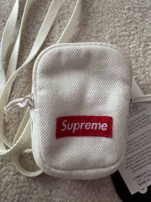 Supreme Mini Utility Bag 2025 New, white and beige