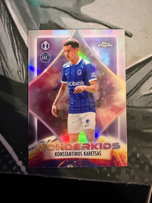 Konstantinos Karetsas Wonderkids RC 2025-26 Topps Chrome like new