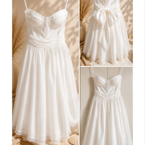 Coast white cocktail dress new, size M