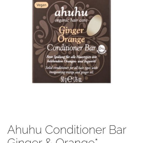 Ahuhu Conditioner Bar Ginger Orange new