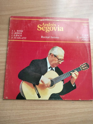 Andres Segovia vinyl record in excellent condition