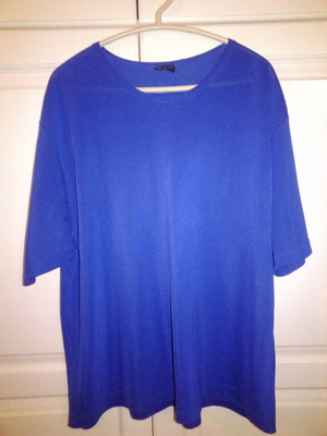 Blue women's blouse XXL