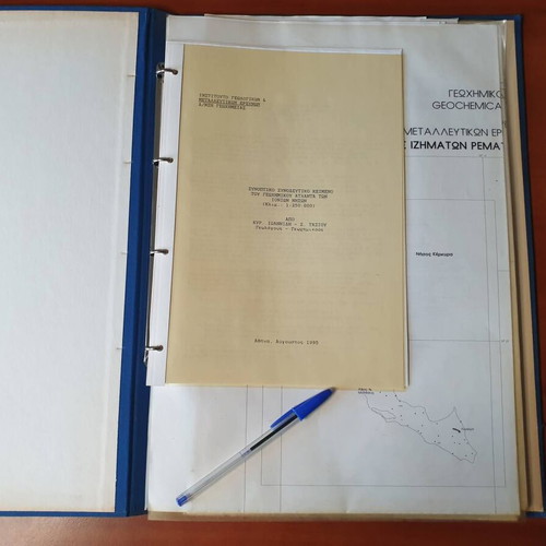 Geochemical Atlas of Ionian Islands used, 12 maps, 45x32 cm