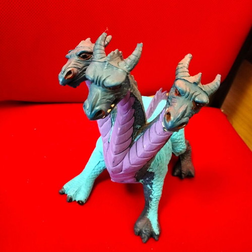 Vintage Three-Headed Dragon figure Chitech Industries 1984