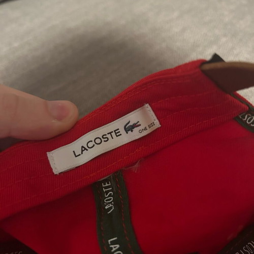 Lacoste hat red like new