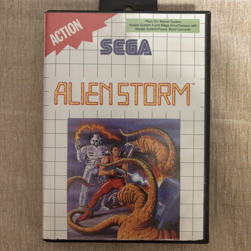 Alienstorm Sega Master System game, complete