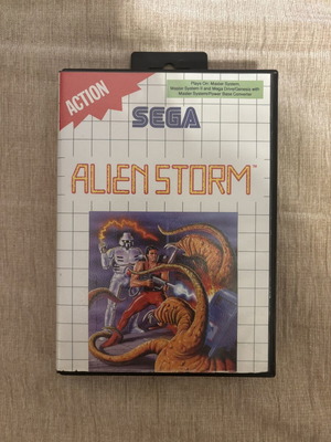 Alienstorm Sega Master System game, complete