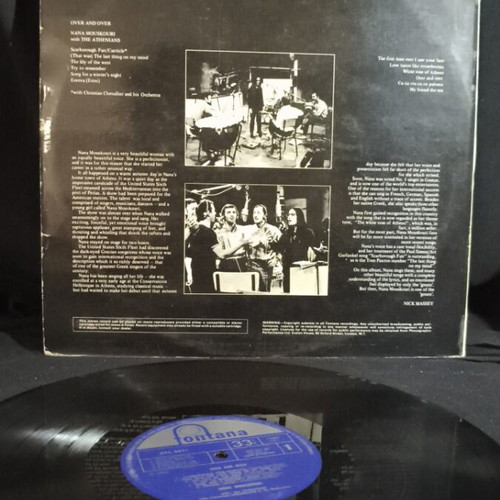 Nana Mouskouri Over and Over vinyl record used