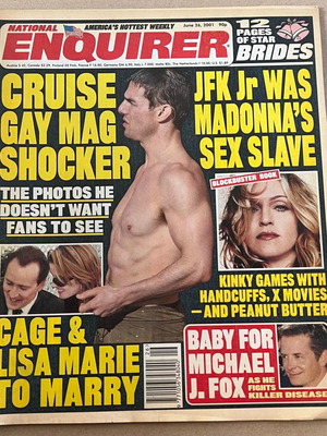 Εφημερίδα National Enquirer Ιούνιος 2001 με τη Madonna στο εξώφυλλο σε πολύ καλή κατάσταση