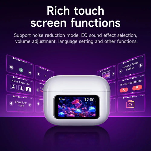 Bluetooth Earbuds V5.4 with Touchscreen and Active Noise Cancelling new