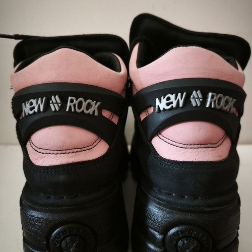 New Rock Nubuck sneakers size 41 black and pink new