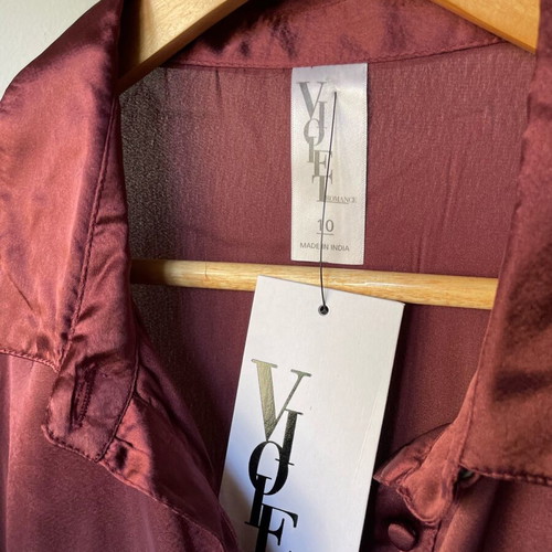 Satin dress καινούργιο, μέγεθος M 38 10, Violet romance