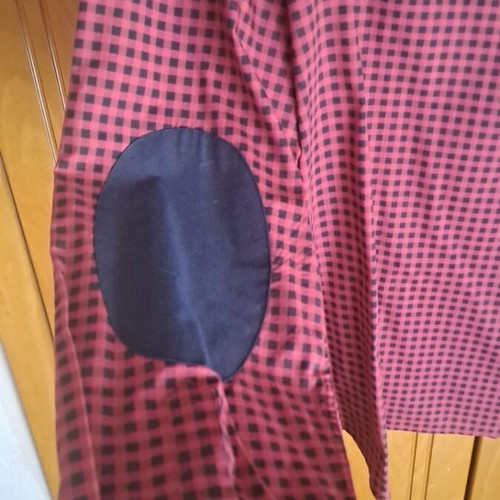 Calliope plaid shirt and slim fit cardigan set like new