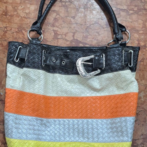 Shoulder bag new, multicolor leatherette