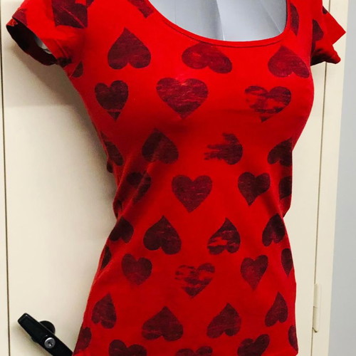 Inditex blouse used, red, size S