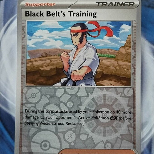 Black Belt's Training Reverse Holo Pokemon card