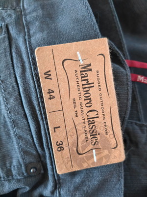 Pants Marlboro Classics black size W44 L36 new, soft fabric