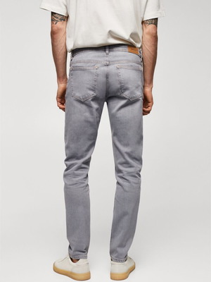 Jean Slim Fit Τζιν Ανοιχτό Γκρι Καινούργιο Μέγεθος 42