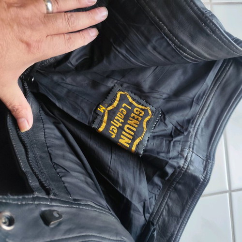 Biker Leather Pants like new, size medium, genuine leather with lining