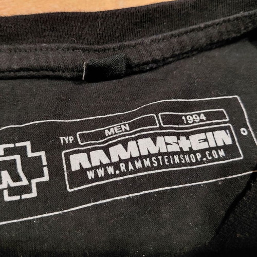 Rammstein Skull Shirt Size M like new, black