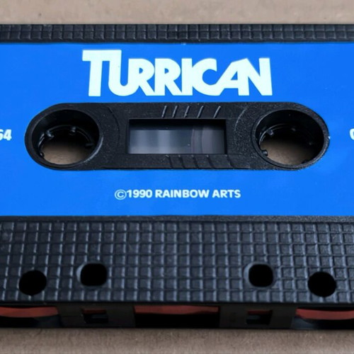 Turrican Rainbow Arts Commodore cassette used, complete in box