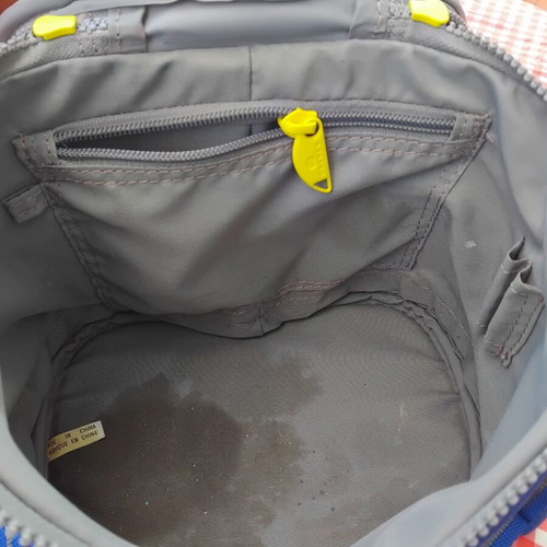 Delsey toiletry bag like new, blue and yellow